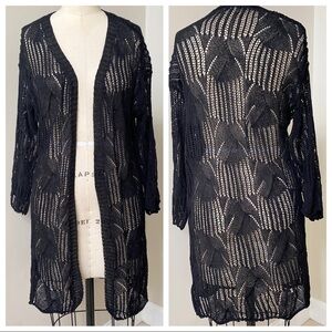 Haute Monde Mesh Open Frong Cardigan Small